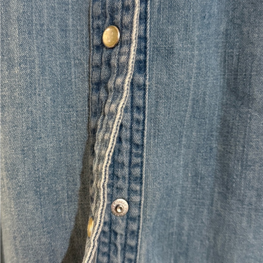 Wrangler Women's Denim Snap Button Down - Picture 4 of 9